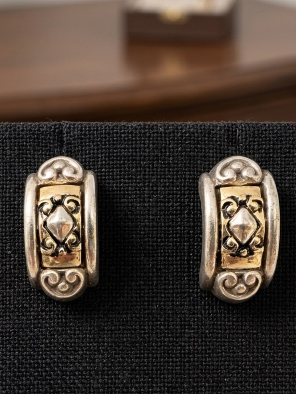 Brighton Intrique Two-Tone Earrings 1780